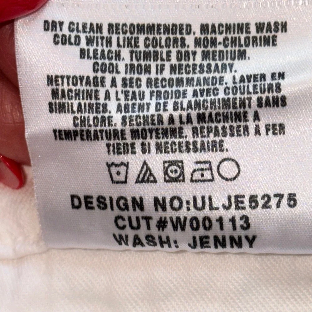 Joe's Jeans The‎ Muse Women 30 White Flare Bootcut Stretch Denim Mid Rise USA
